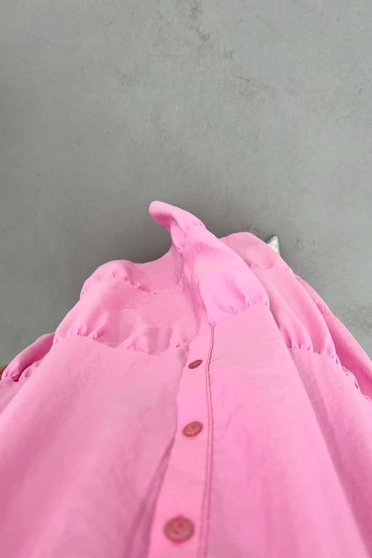 Paraşüt Elbise Pembe