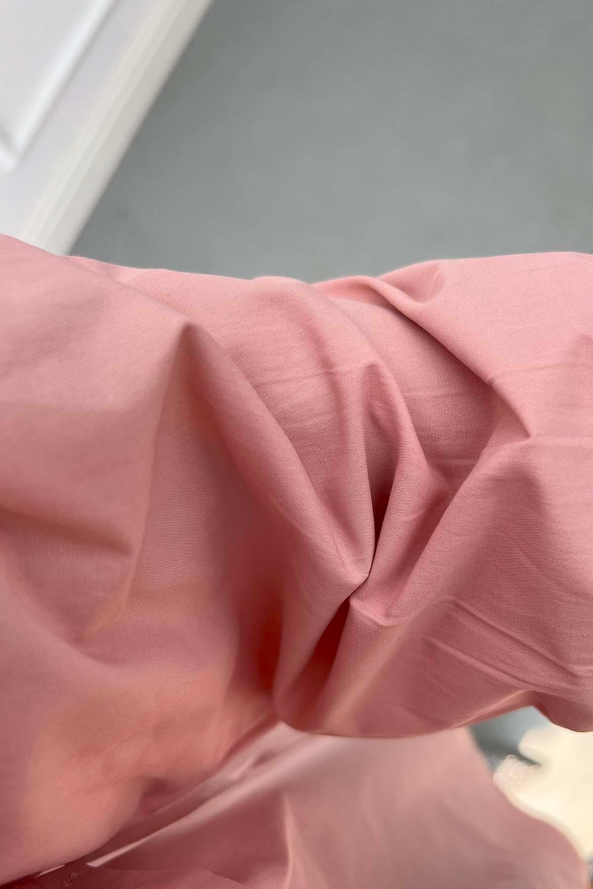 Parça Detaylı Gömlek Pembe