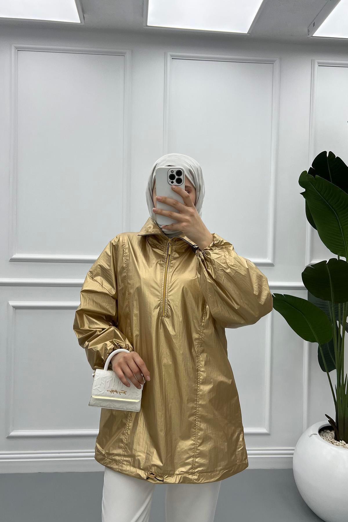 Parlak Bluz Gold