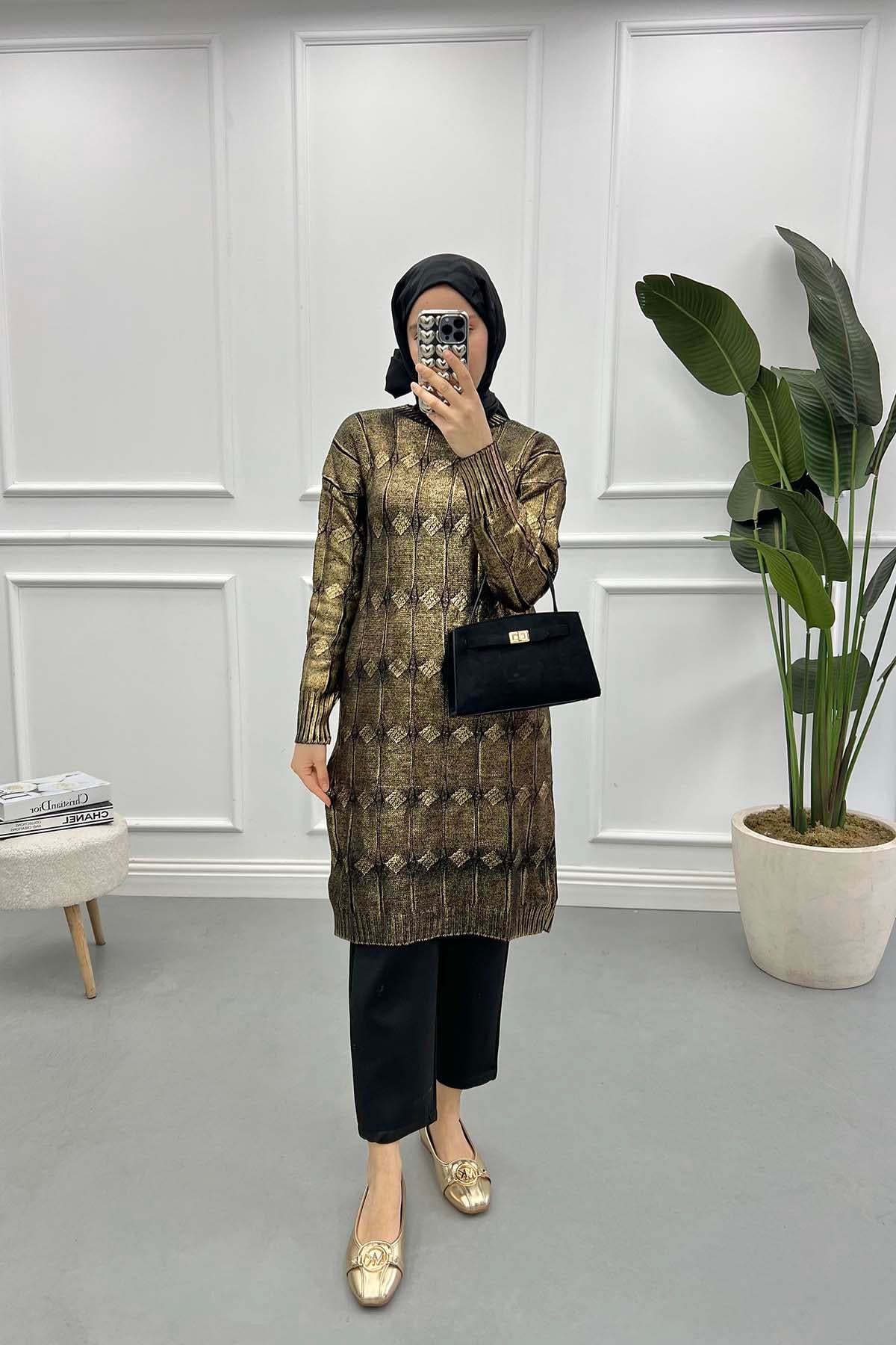 Parlak Triko Kazak Gold
