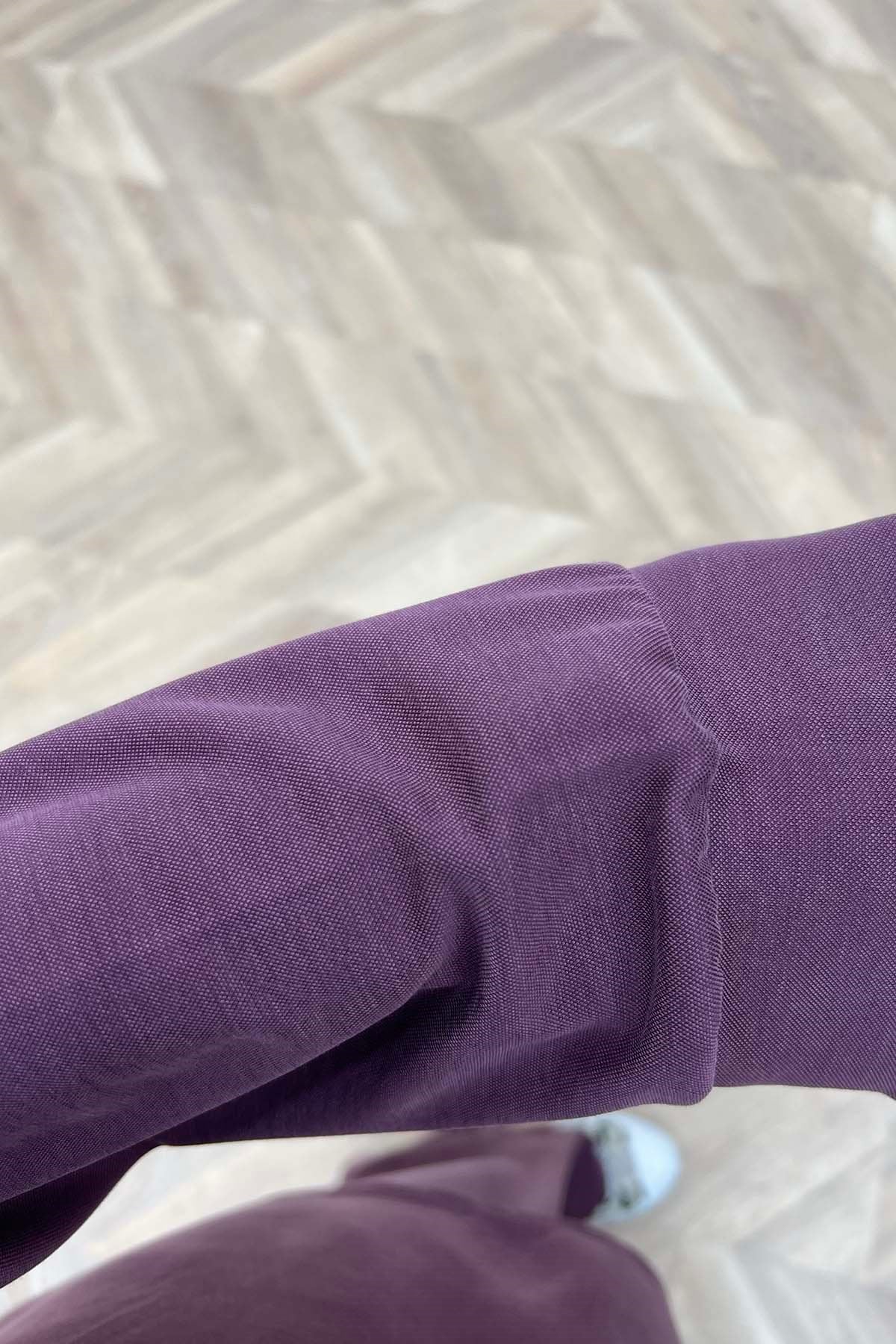 Polo Yaka Gold Düğmeli Takım Mürdüm