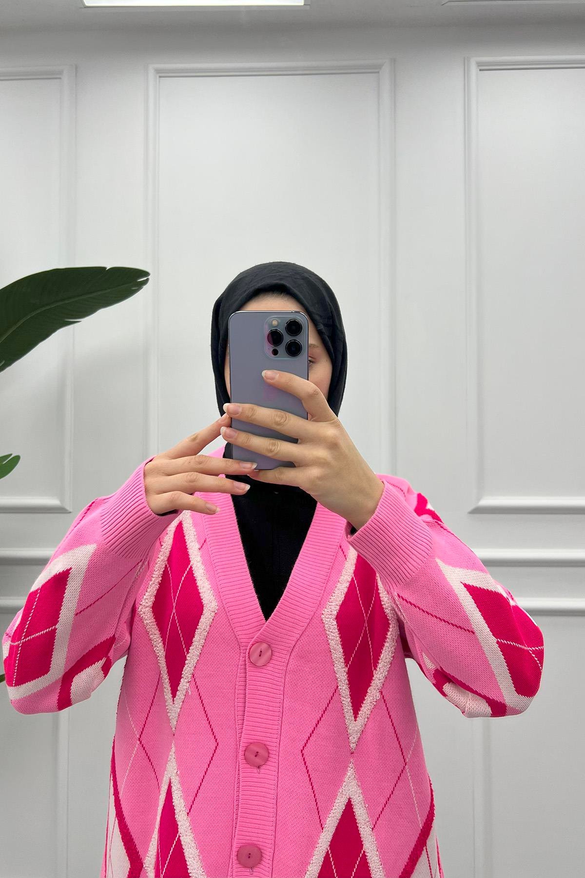 Punch Hırka Pembe