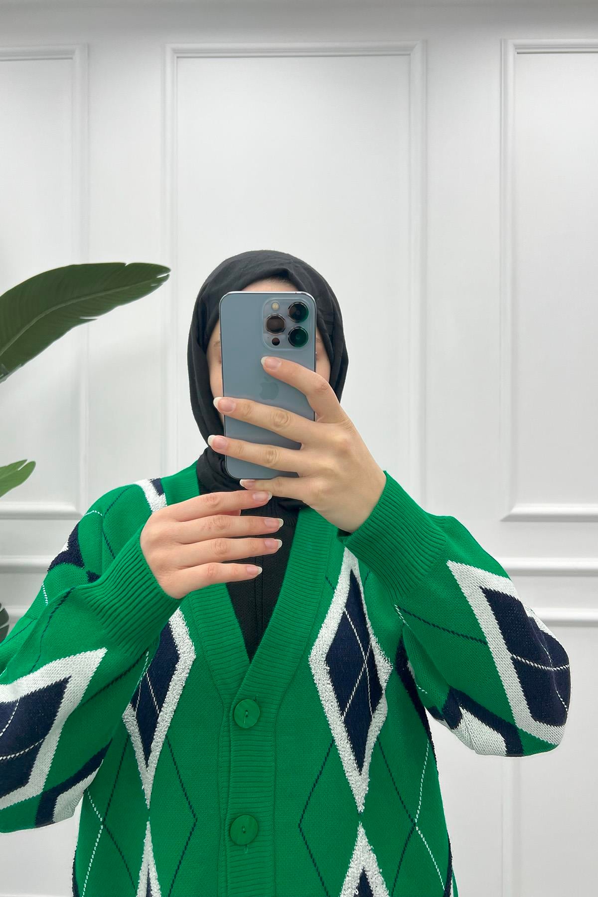 Punch Hırka Yeşil