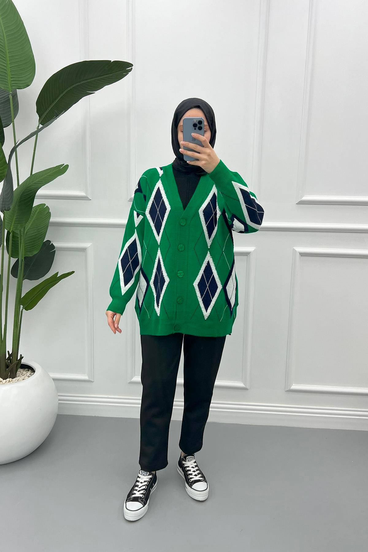 Punch Hırka Yeşil