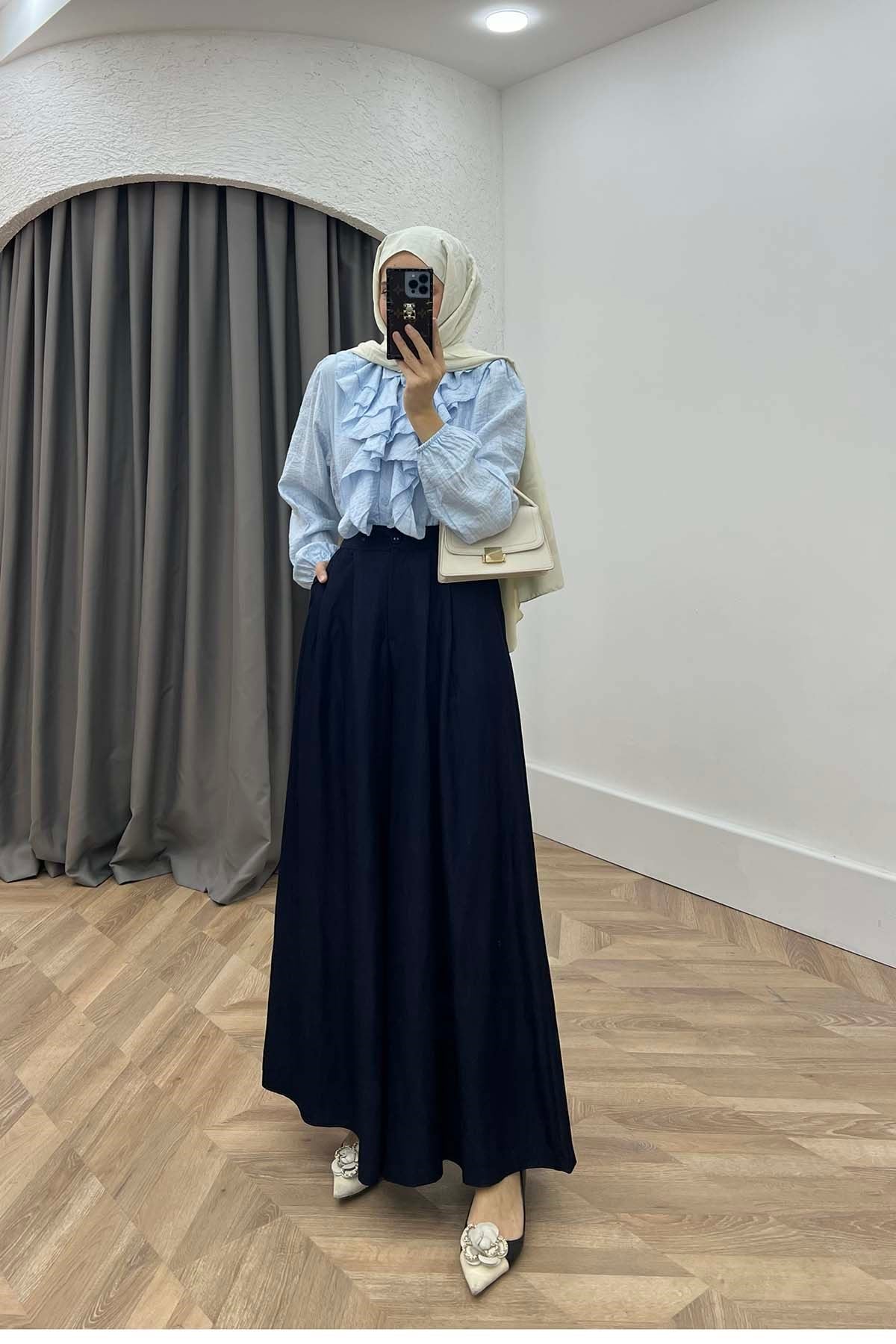 Rahat Kesim Kot pantolon Lacivert