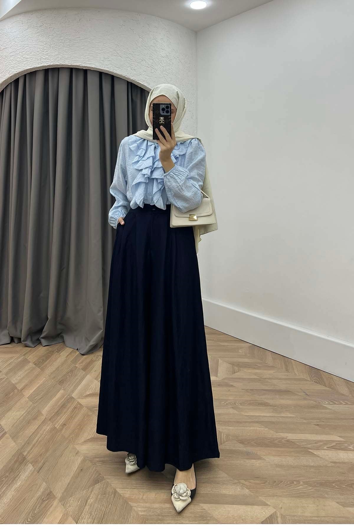 Rahat Kesim Kot pantolon Lacivert
