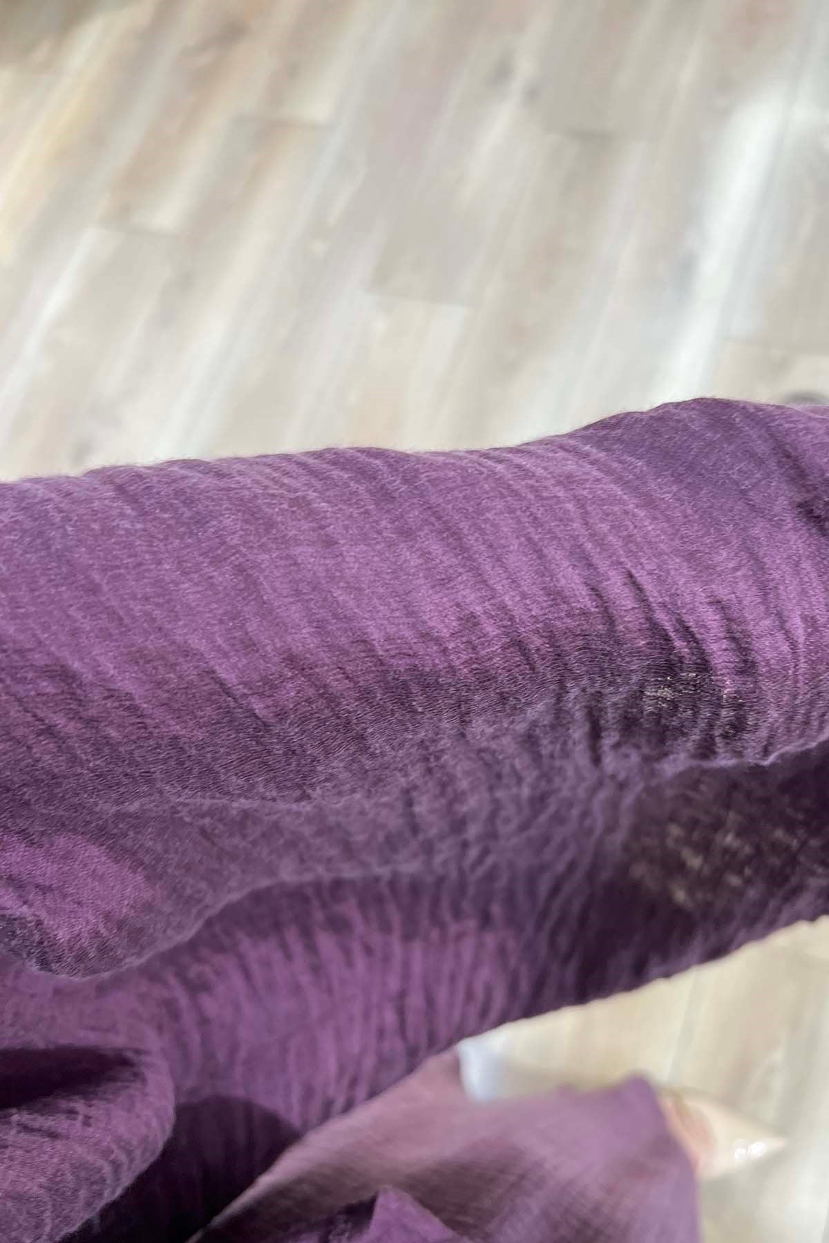 Şal Esintili Asimetrik takım Mürdüm