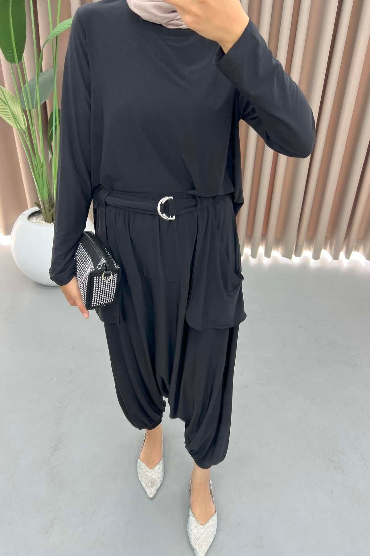 Şalvar Model Takım Siyah