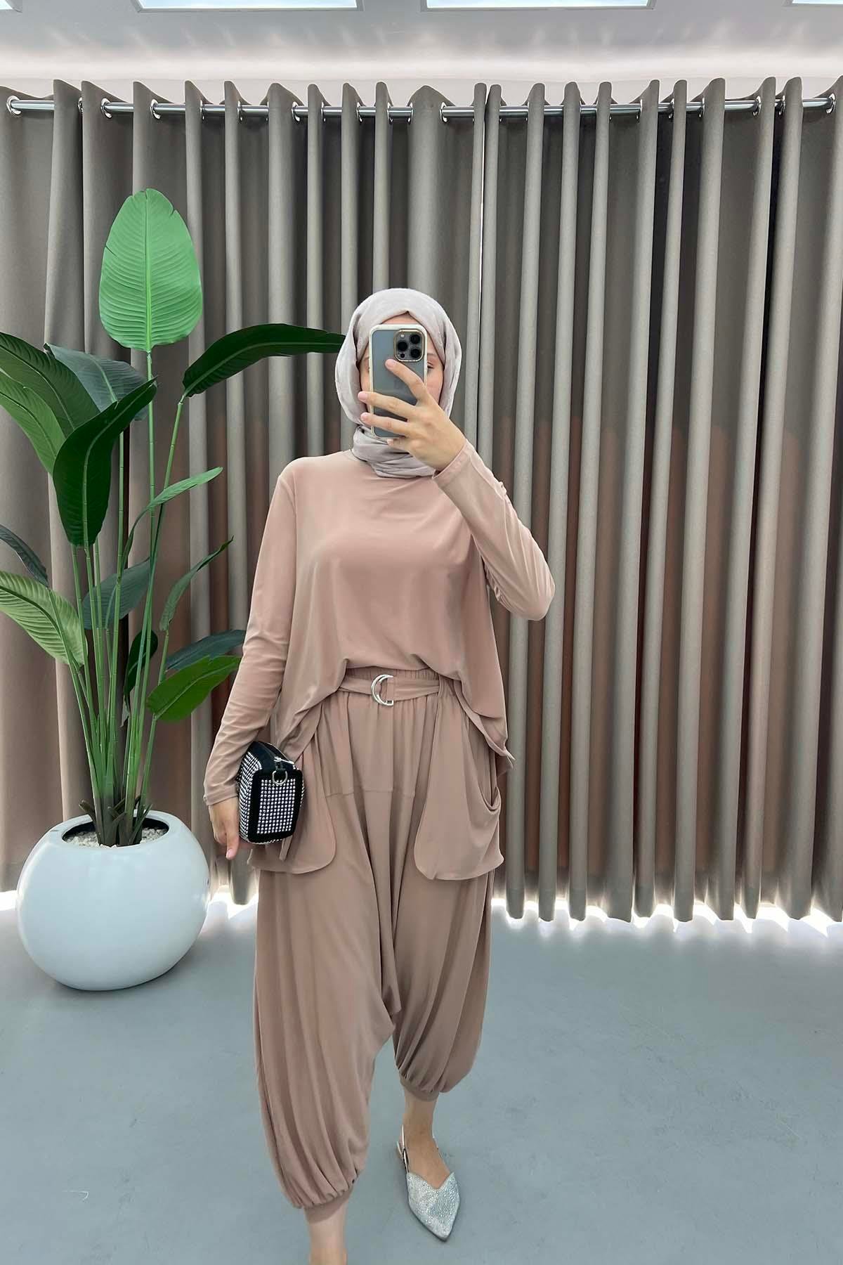 Şalvar Model Takım Vizon