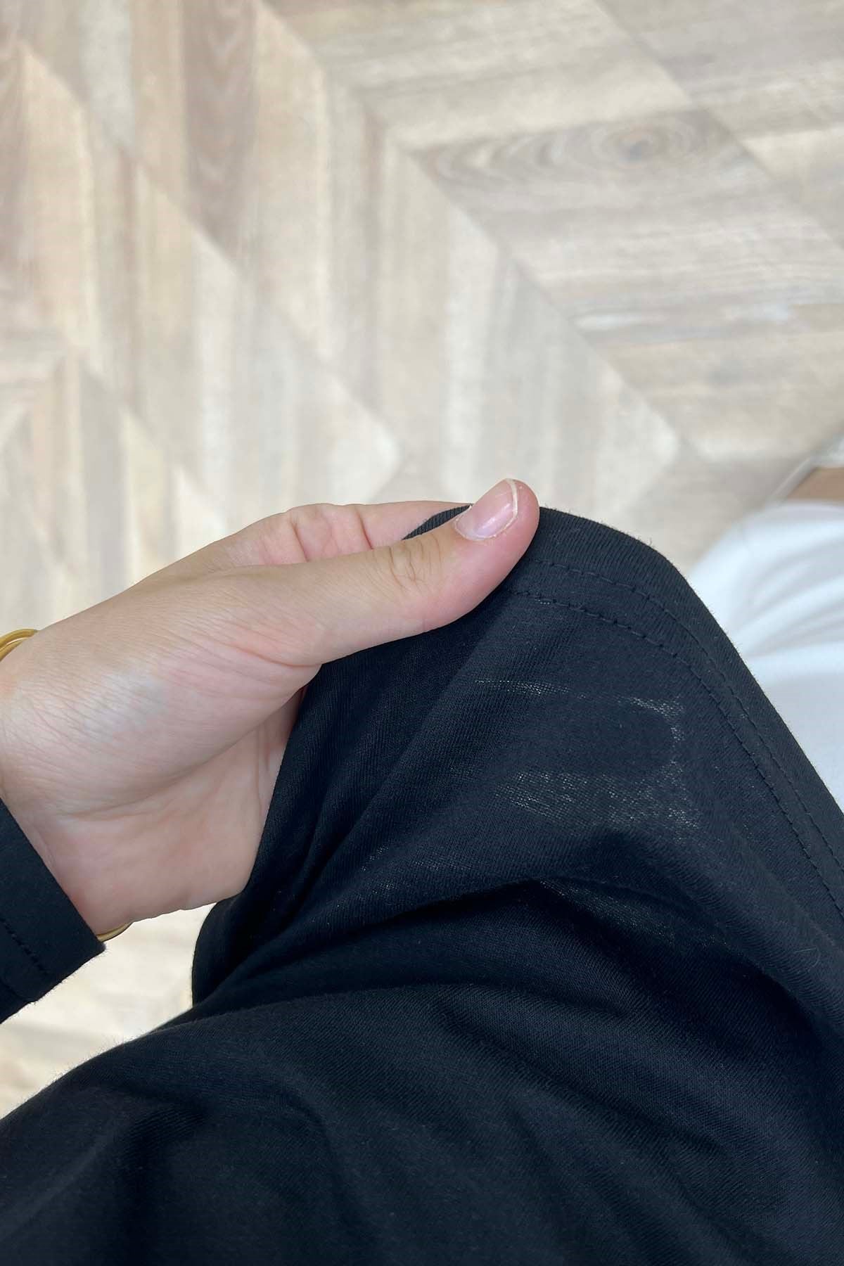 Sevimli Kedicik Temalı Sweat Siyah