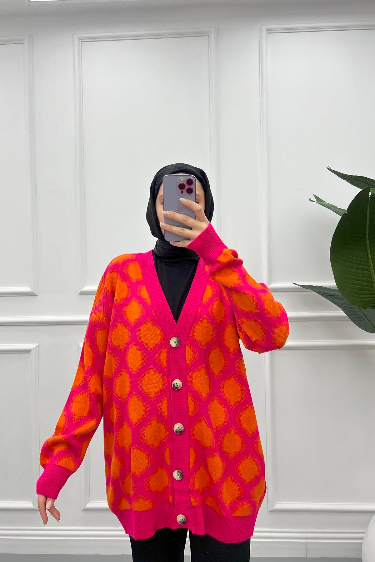 Su Damlası Hırka Pembe