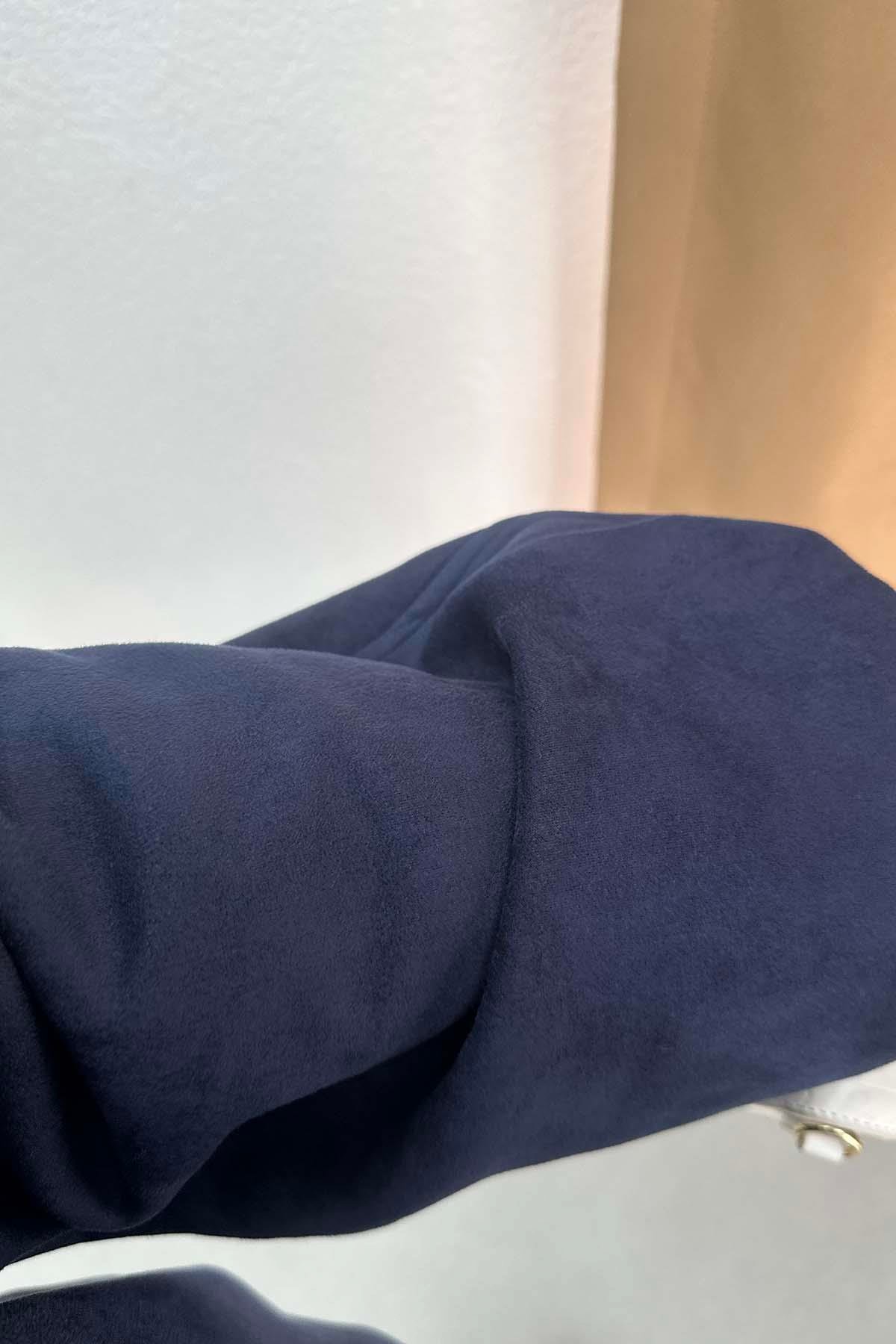 Süet Astarlı Ceket Lacivert