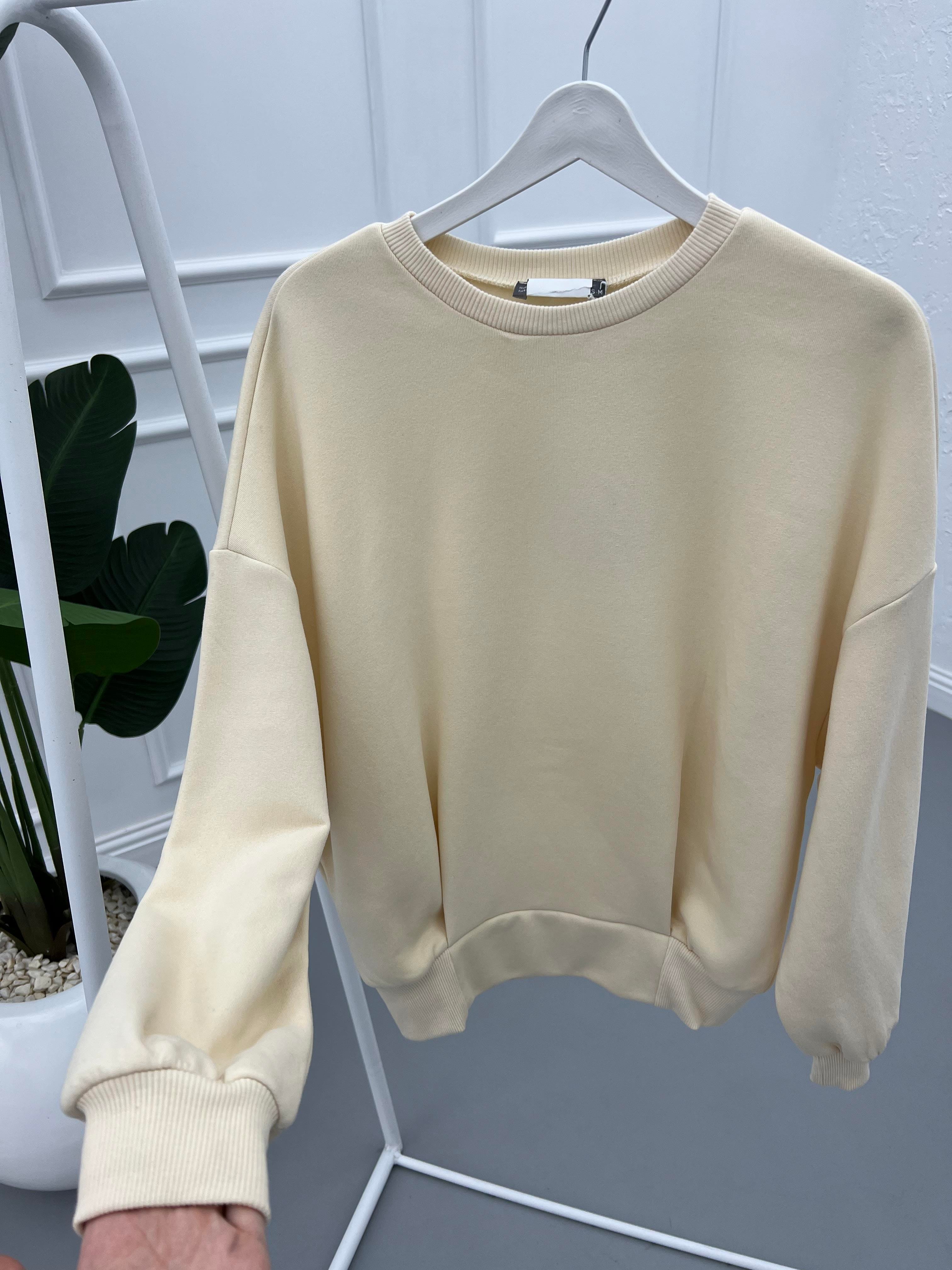 Sweatshirt Bej