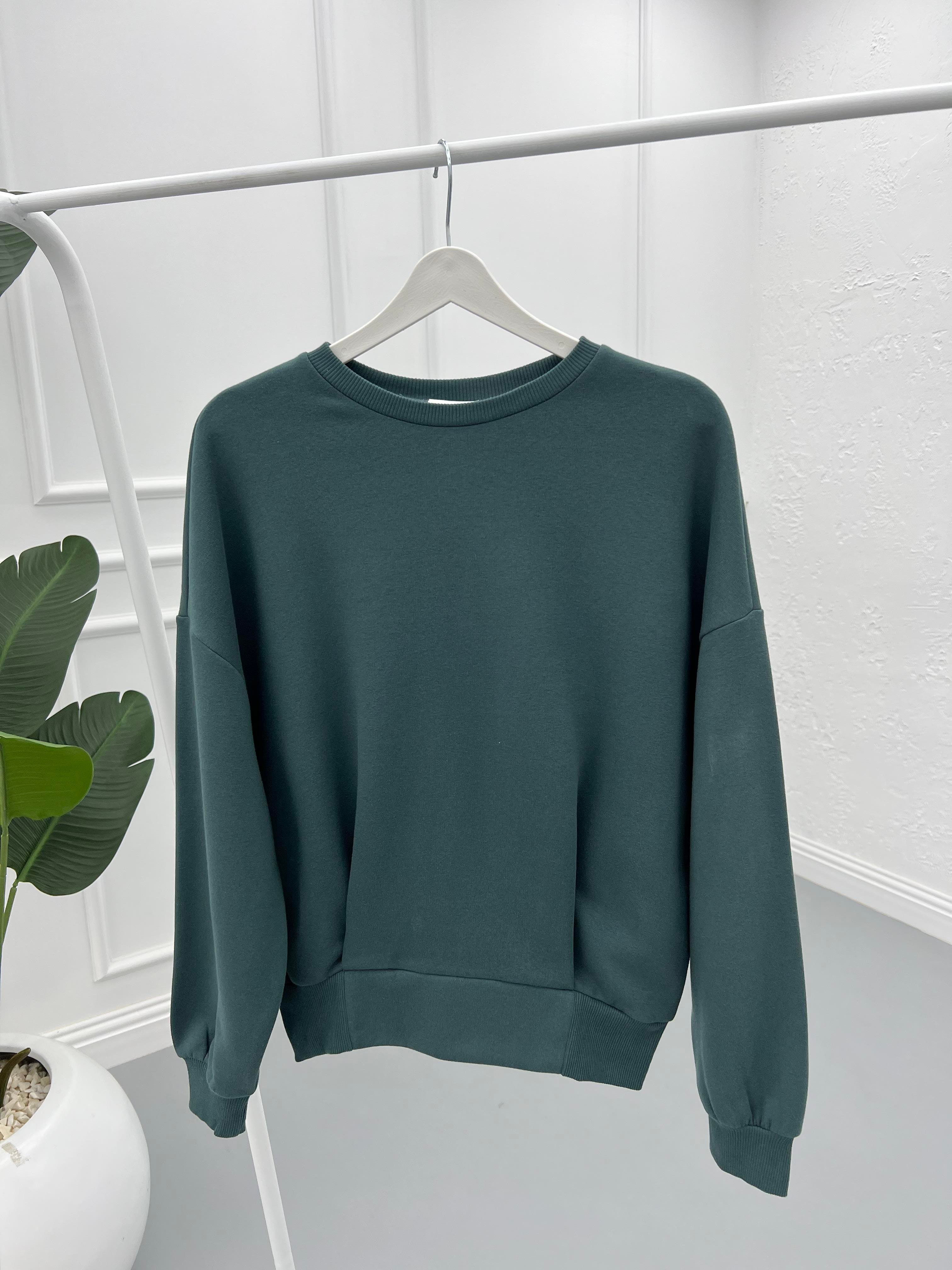 Sweatshirt Petrol Yeşili
