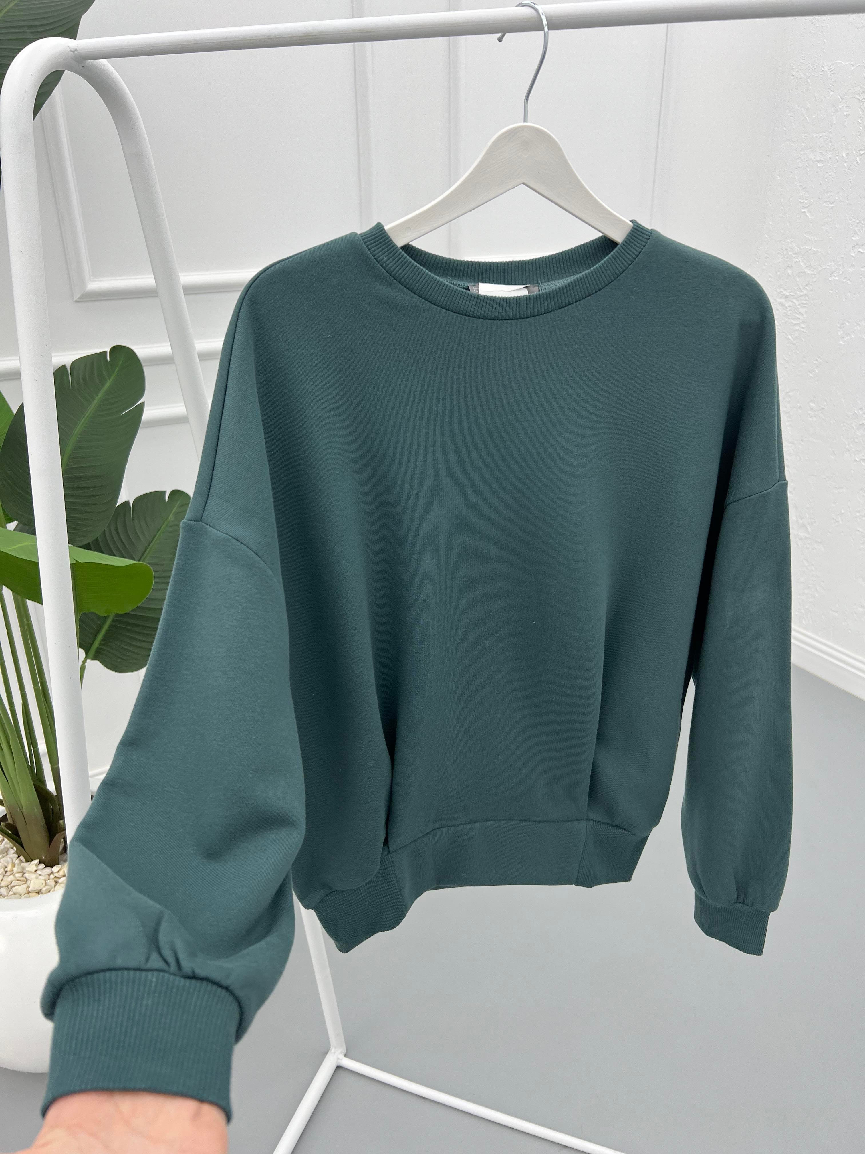 Sweatshirt Petrol Yeşili