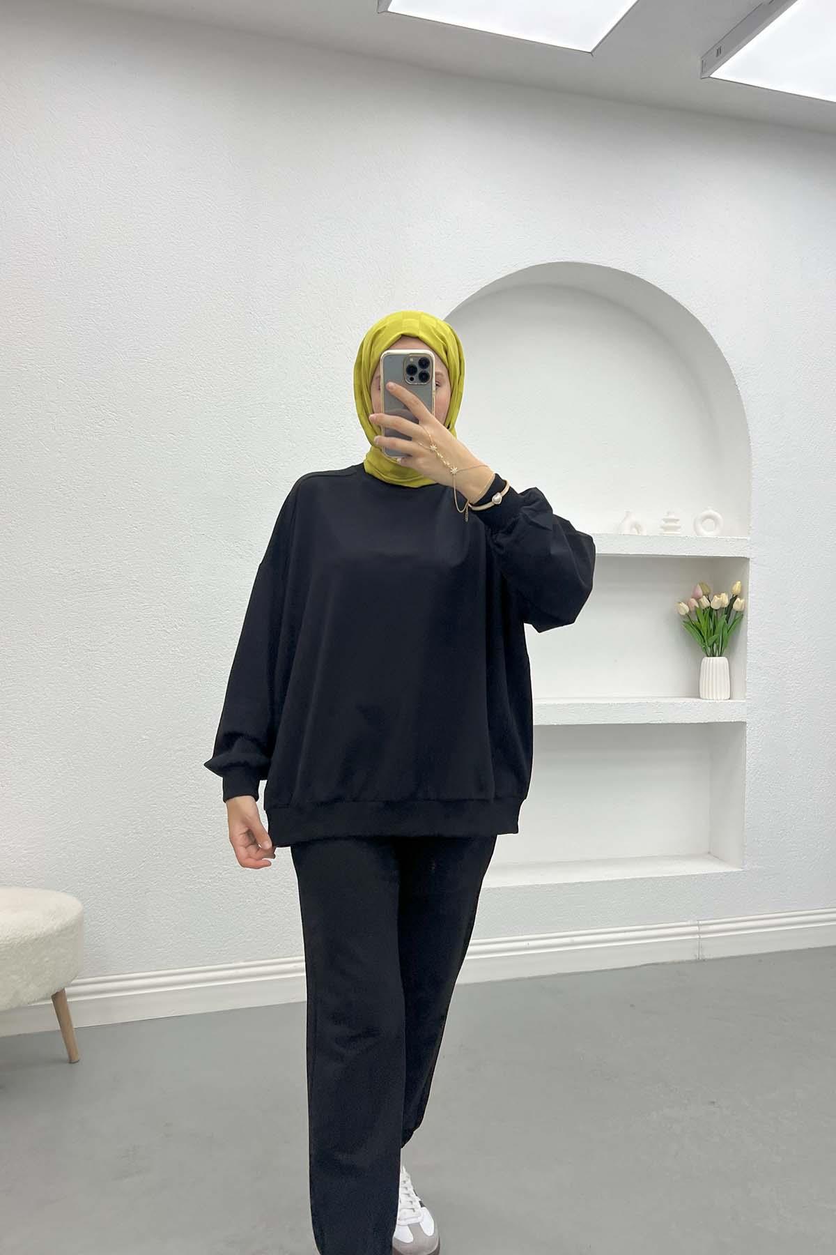 Sweatshirt Takım Siyah