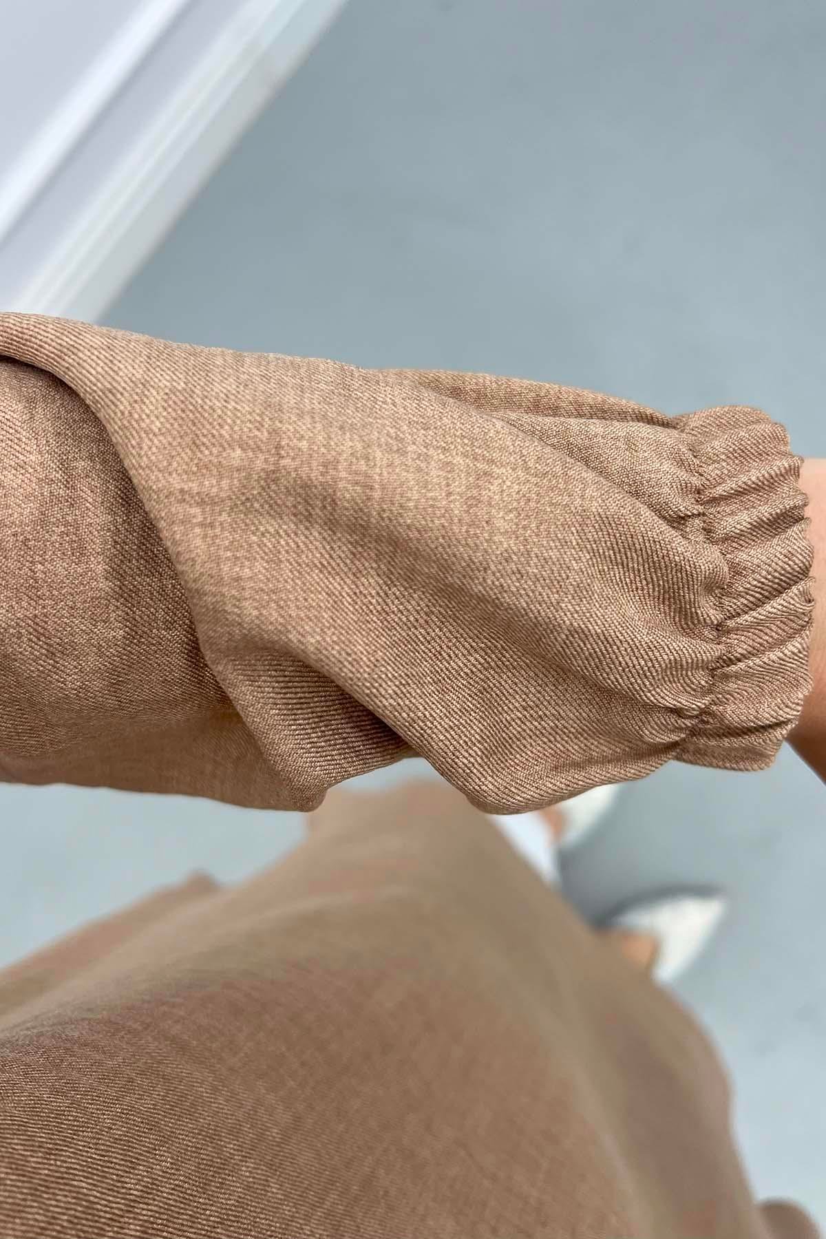 Taş Detaylı Tunik Kahve