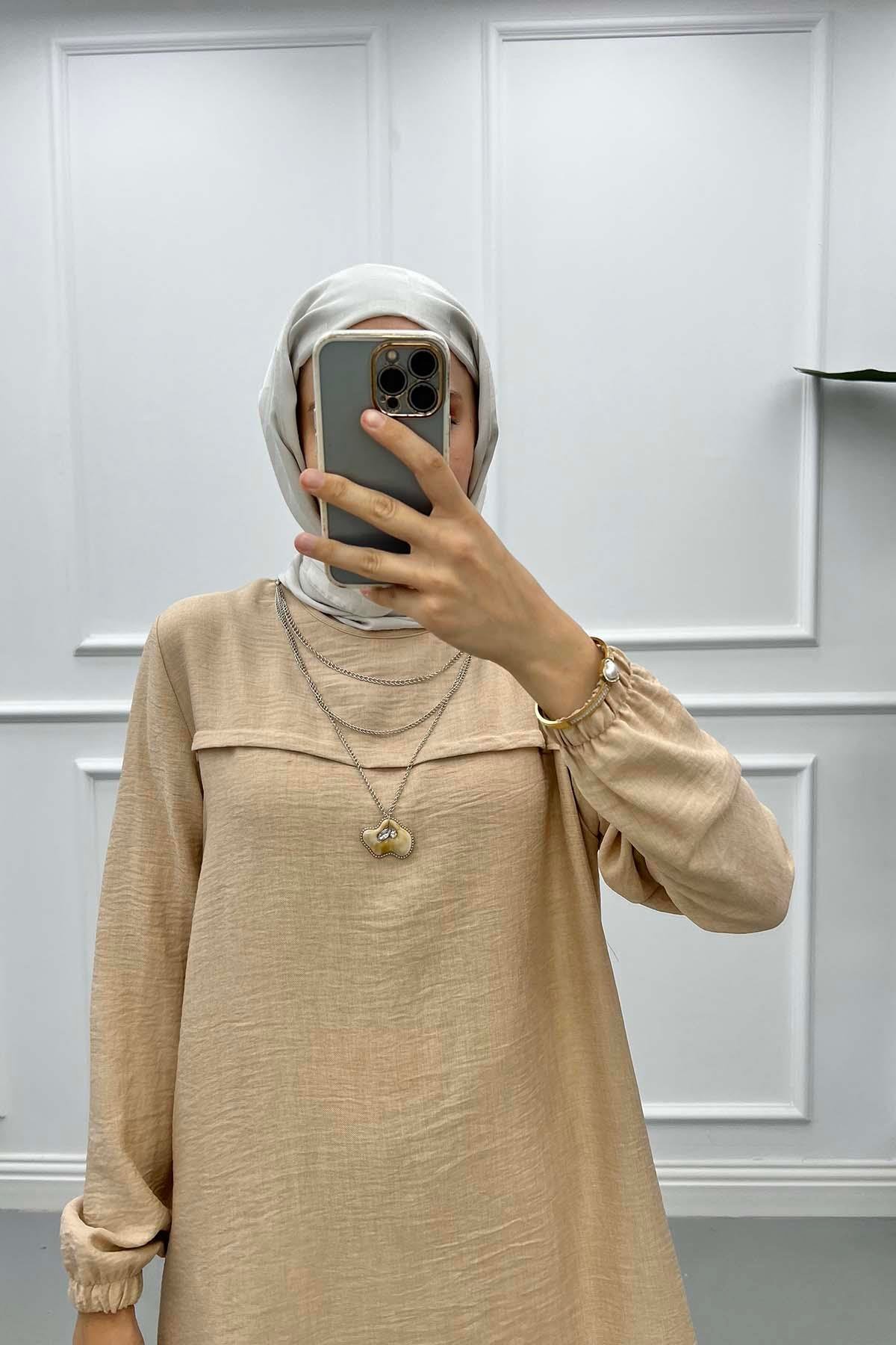 Taş Kolyeli Tunik Taş
