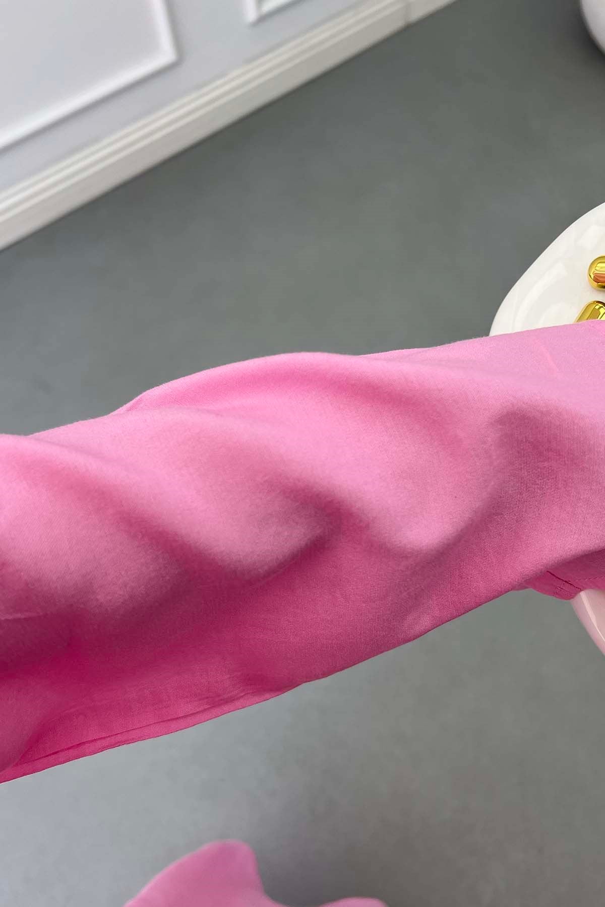 Tokalı Pelerinli Asalet Takım Pembe
