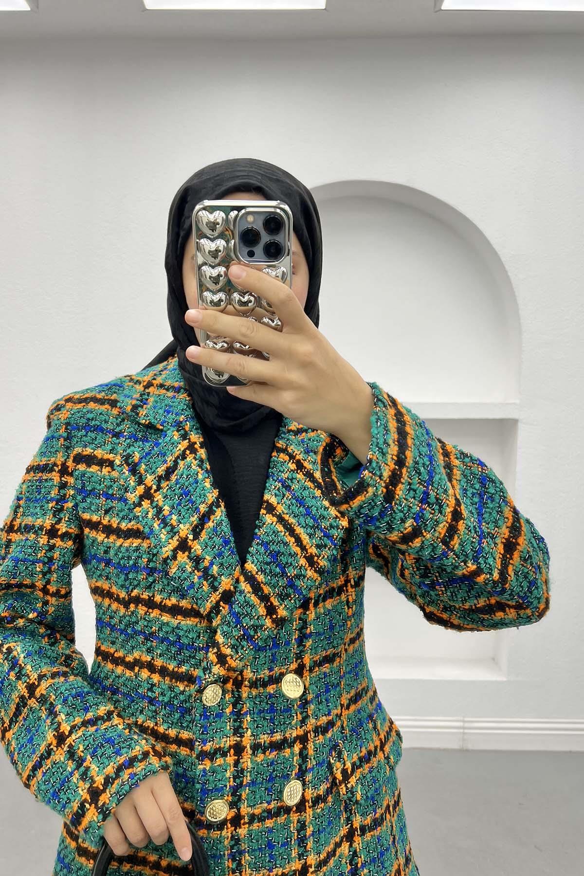 Tüvit Ceket Benetton Yeşil