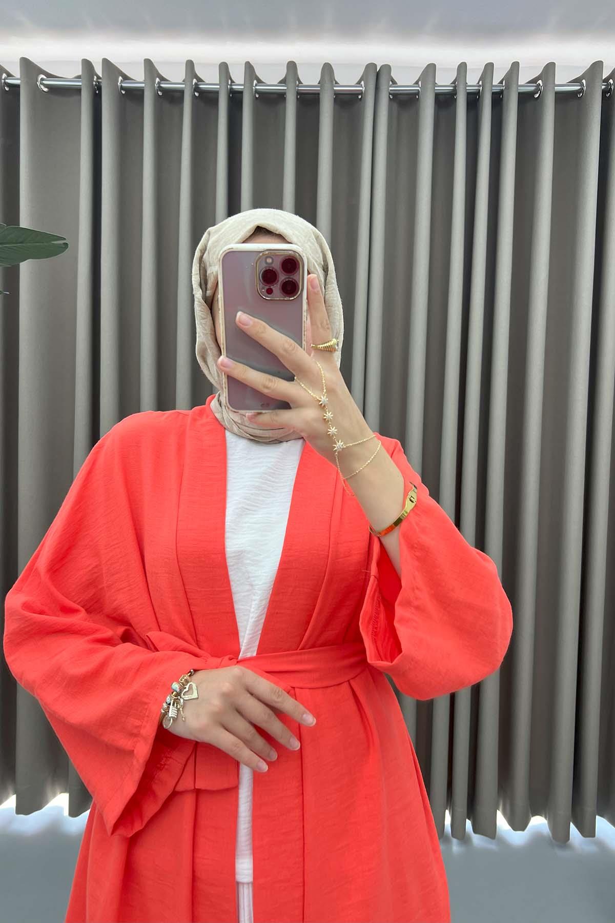 Uzun Kimono Takım Narçiçeği