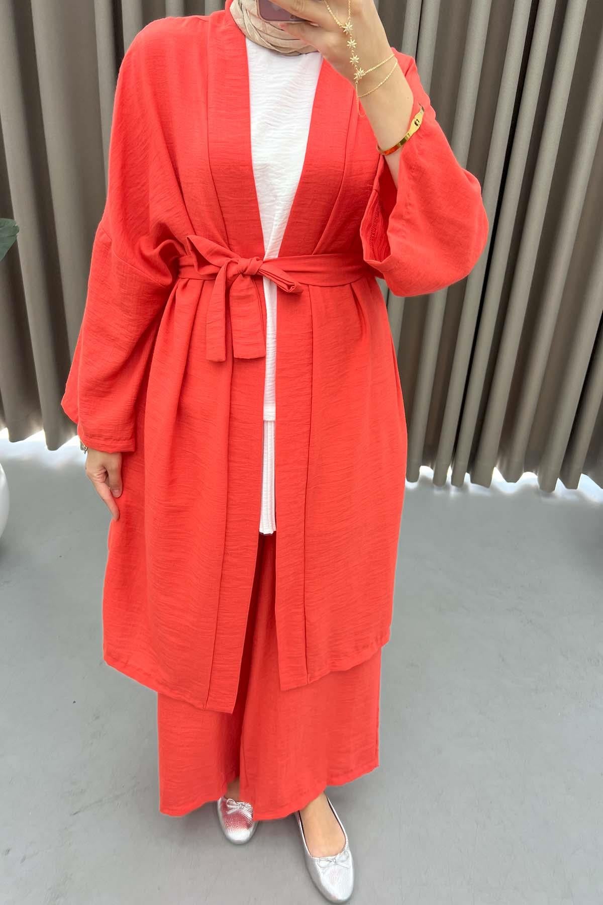 Uzun Kimono Takım Narçiçeği