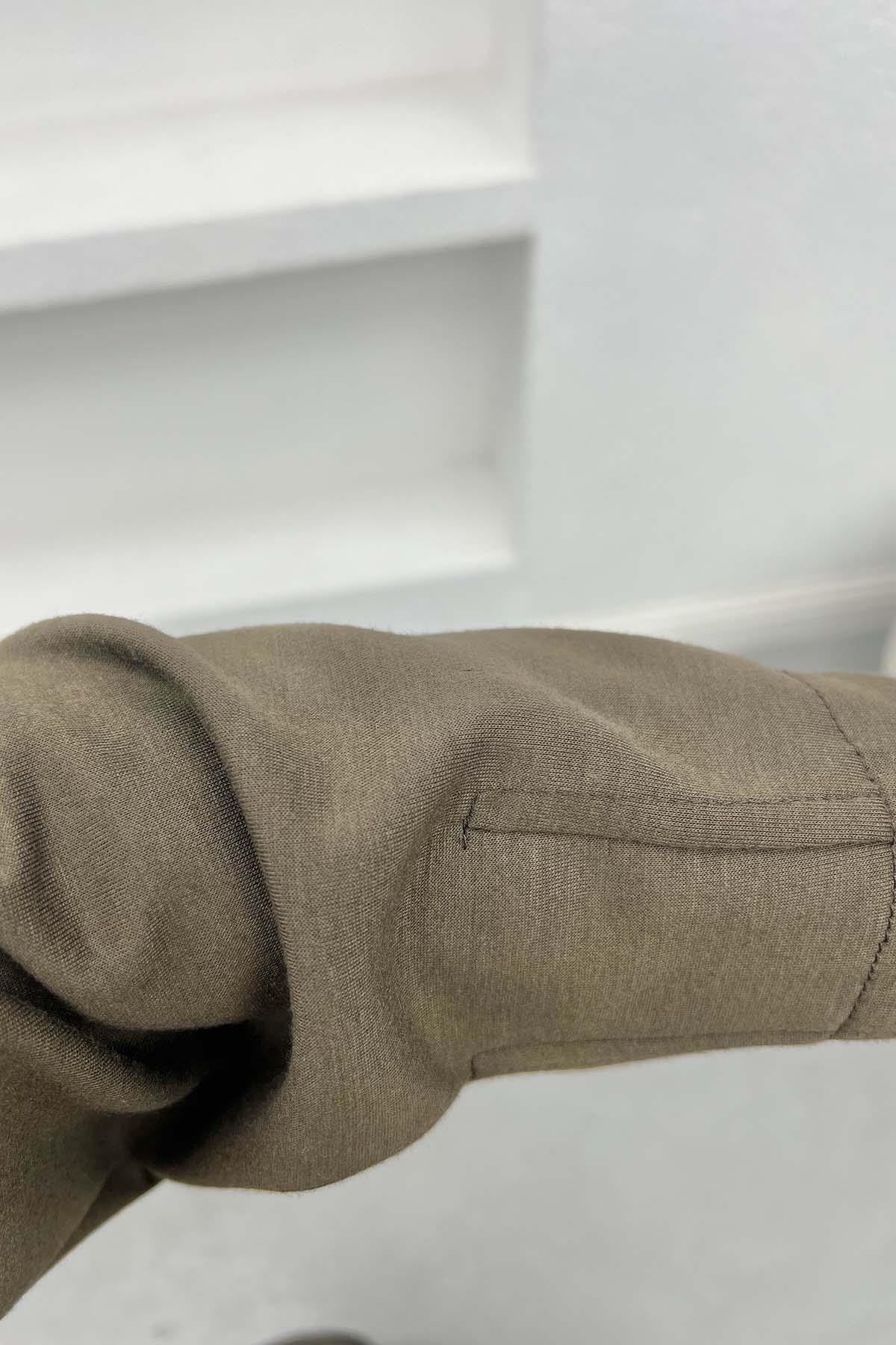 Yaka Detaylı Oysho Elbise Acı Kahve