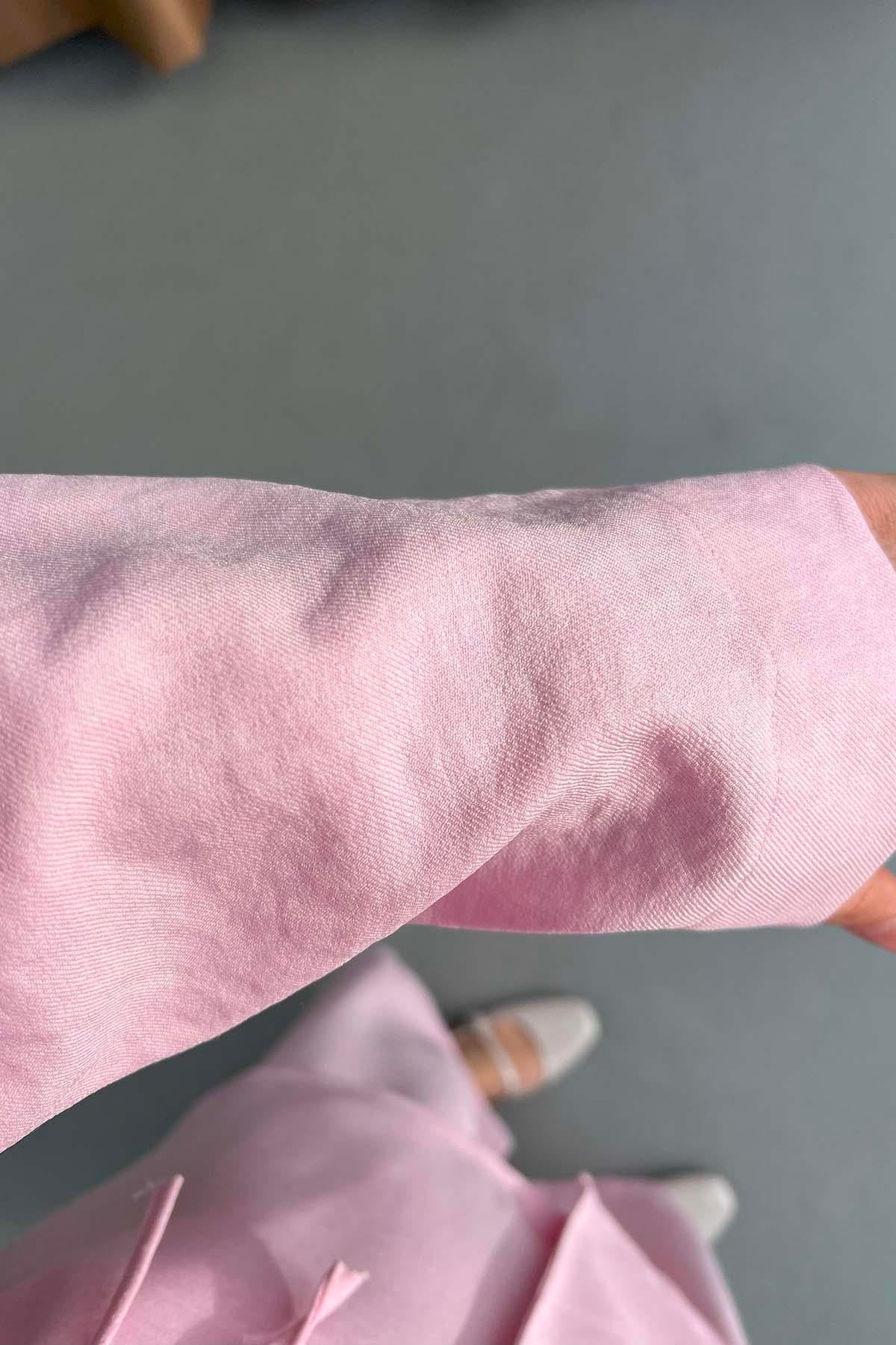 Yan Bağlamalı Takım Pembe