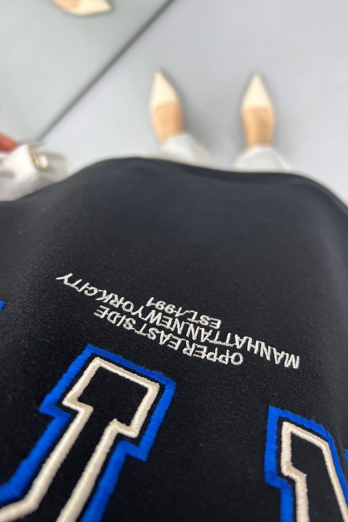 Yarım Fermuarlı Sweatshirt Siyah