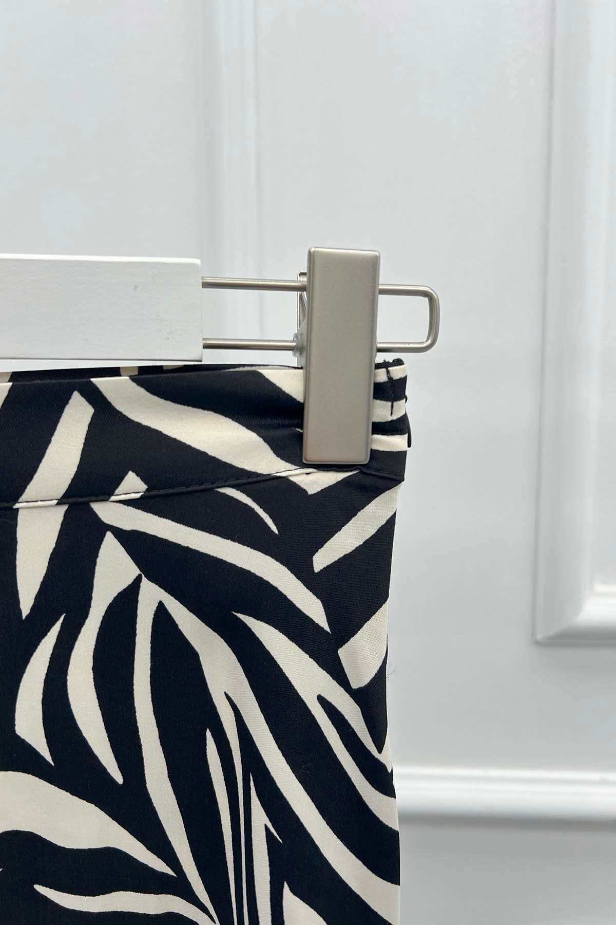 Zebra Saten Etek Siyah