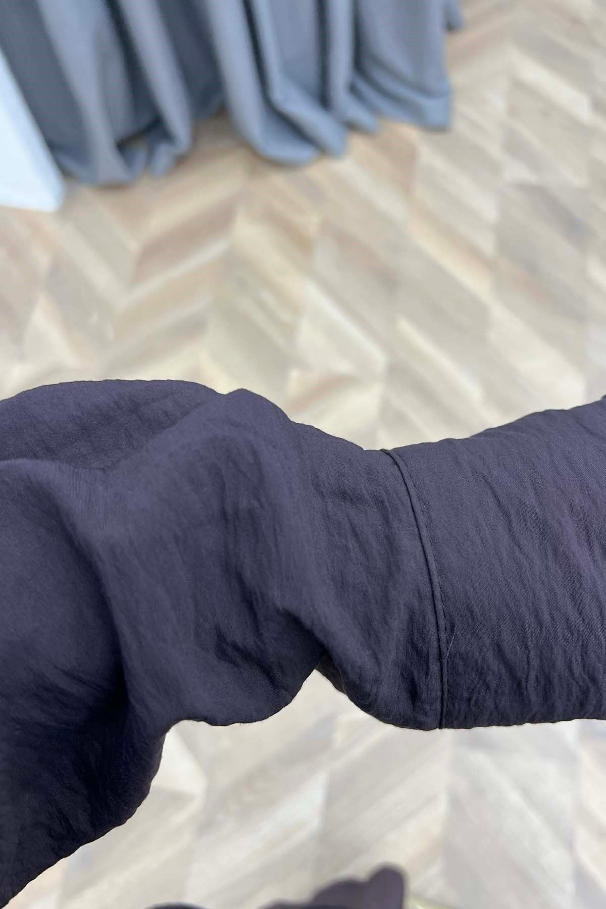 Zerafet Büzgülü Aura Düğme Detaylı Takım Kahve