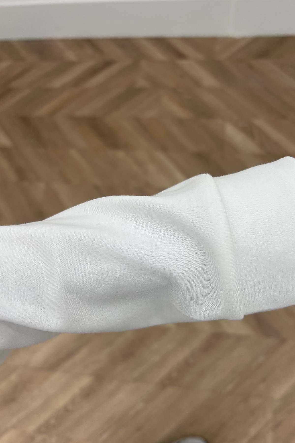 Zerafet Omuz Bağlamalı İkili Takım Bebe Mavi-Beyaz