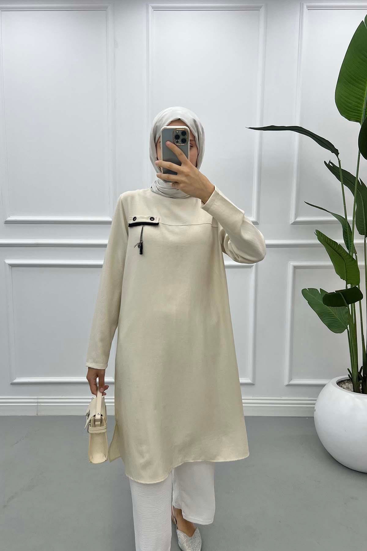 Zincir Detaylı Tunik Taş