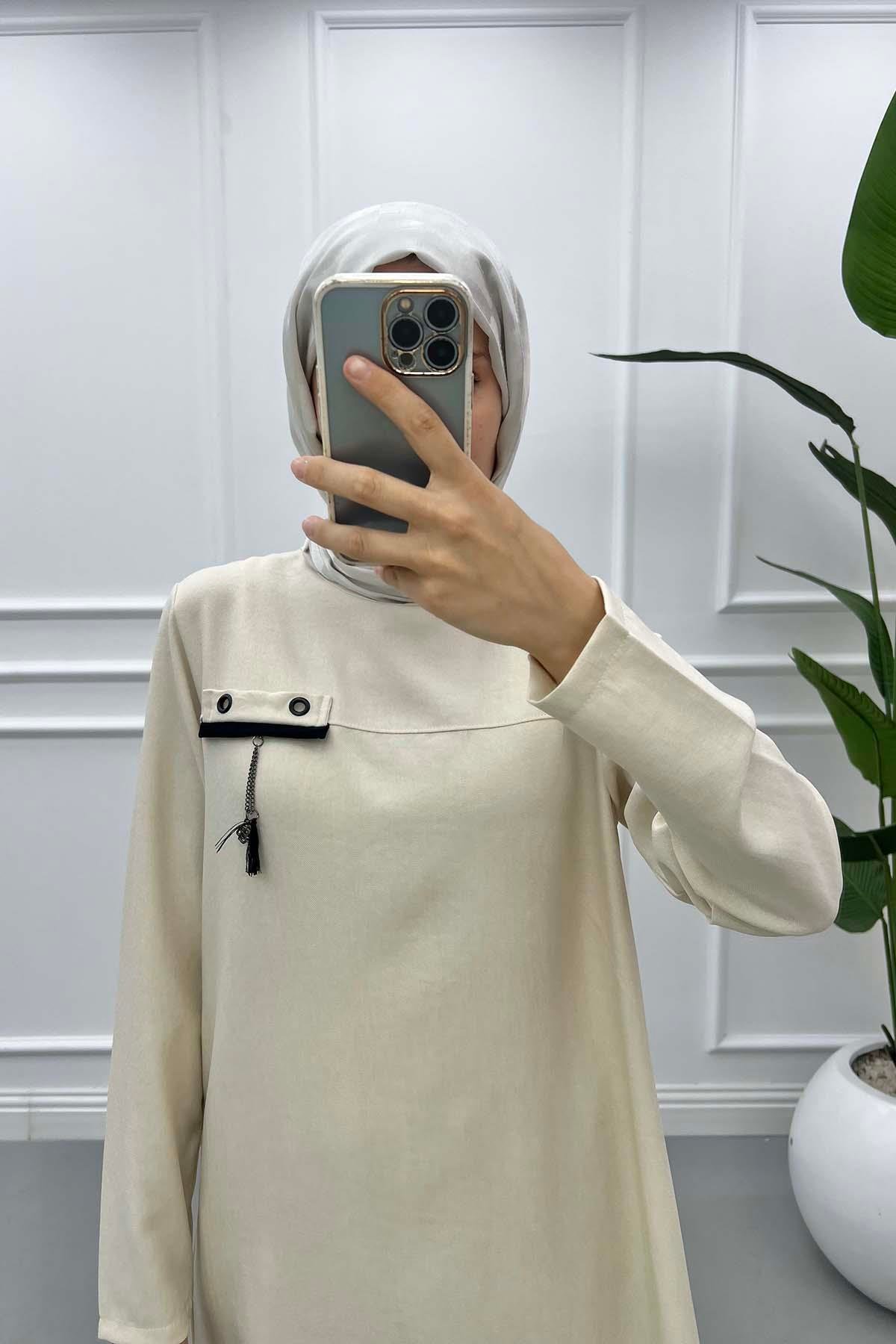 Zincir Detaylı Tunik Taş