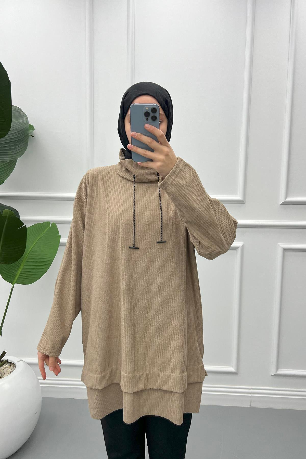 Zincirli Tunik Vizon