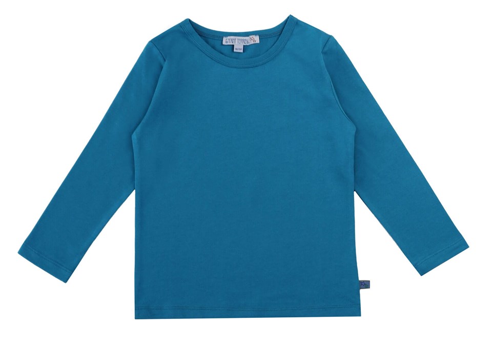 Enfant Terrible Basic Uzun Kollu Petrol Mavisi Çocuk T-shirt