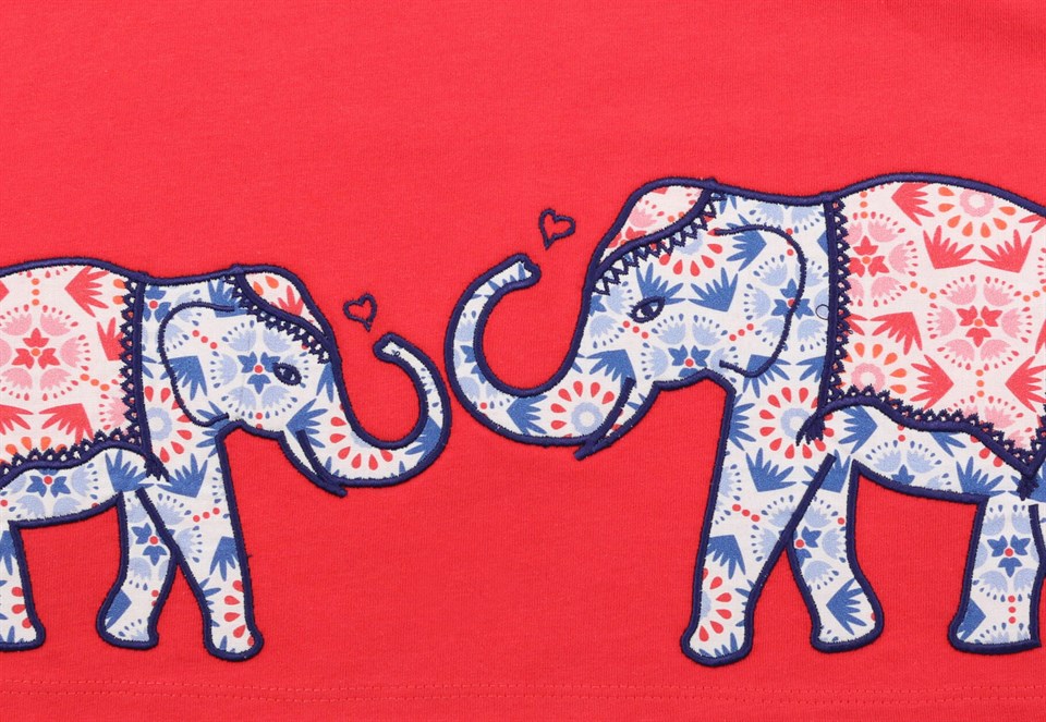 Enfant Terrible Fil Desenli Kısa Kollu Kırmızı T-shirt