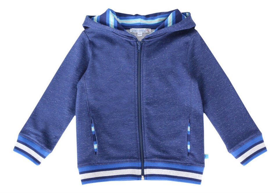 Enfant Terrible Koyu Mavi Fermuarlı Sweatshirt