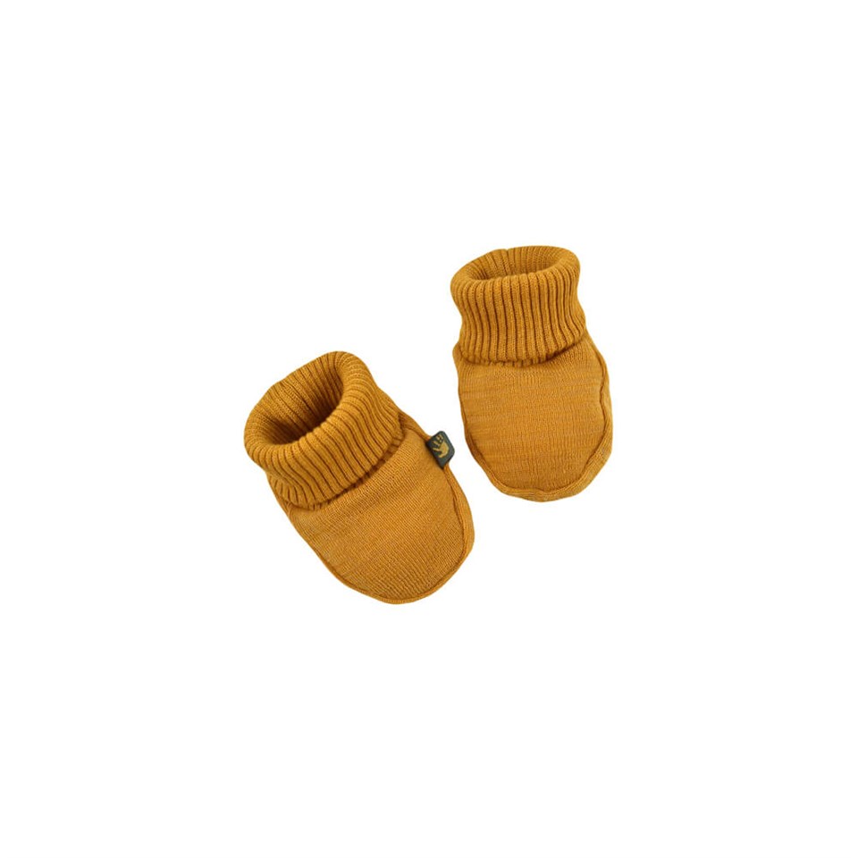 Forgaminnt Kehribar Katkılı Organik Pamuk Patik-Mustard Sunset