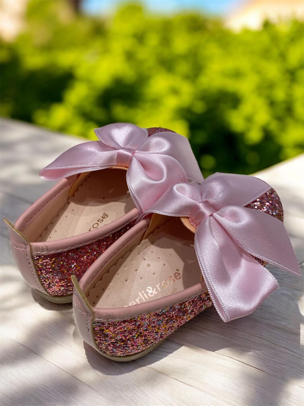 Merli&Rose Pembe Kurdeleli Pembe Pullu Babet