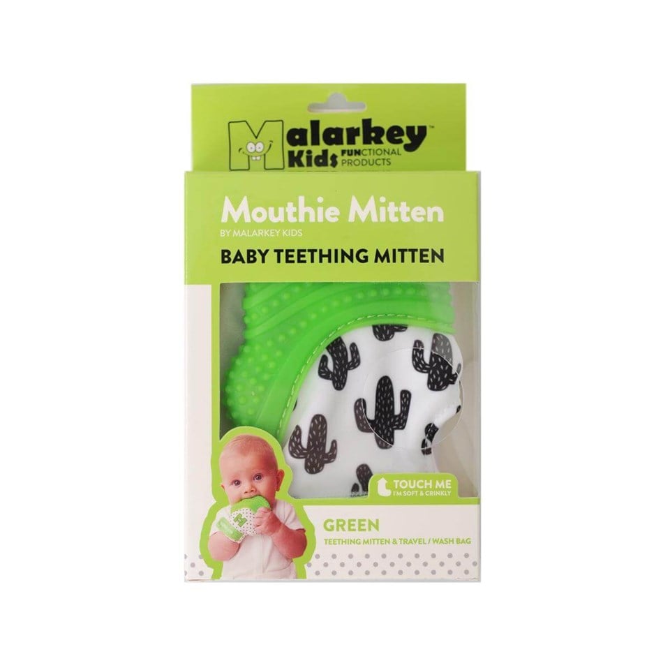 Mouthie Mitten Diş Kaşıyıcı Eldiven - Yeşil Kaktüs