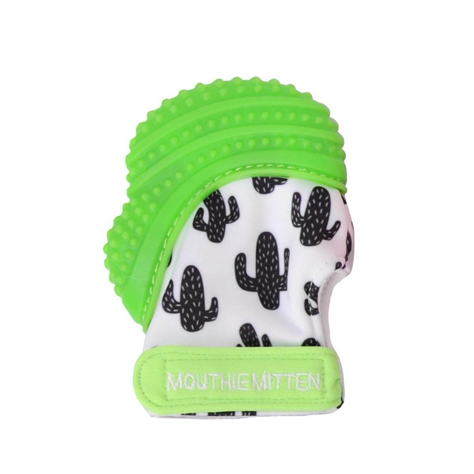 Mouthie Mitten Diş Kaşıyıcı Eldiven - Yeşil Kaktüs