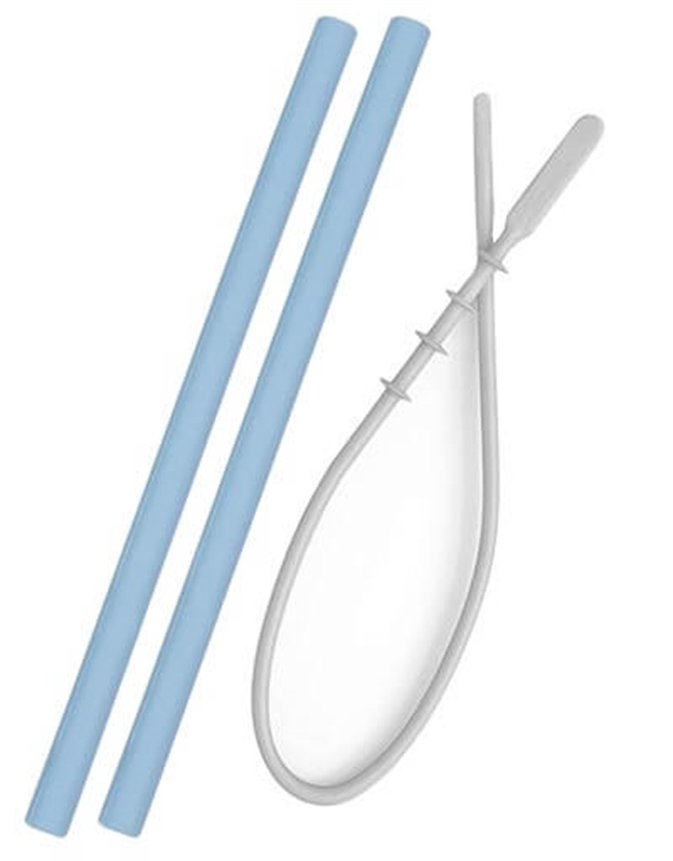 Oioi Silikon Pipet 2'li  Mavi & Temizlik Fırçası