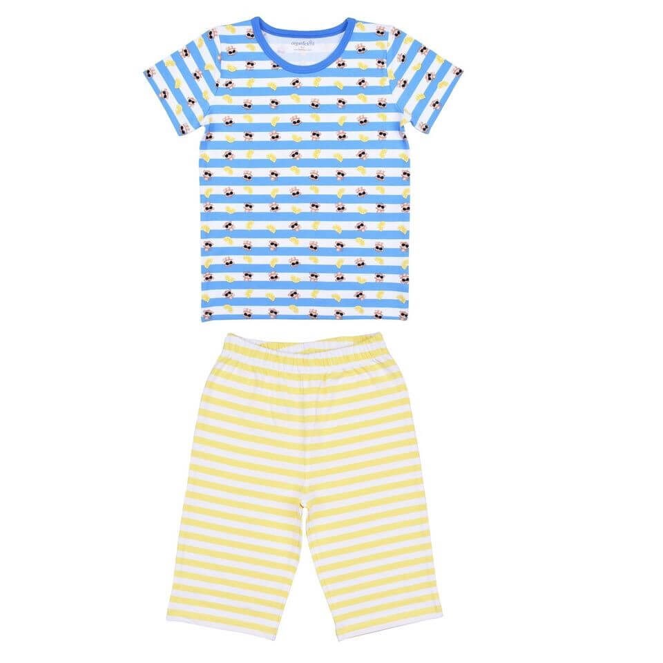 Organik Pamuk Cool Monkey Çocuk T-shirt Şort Set
