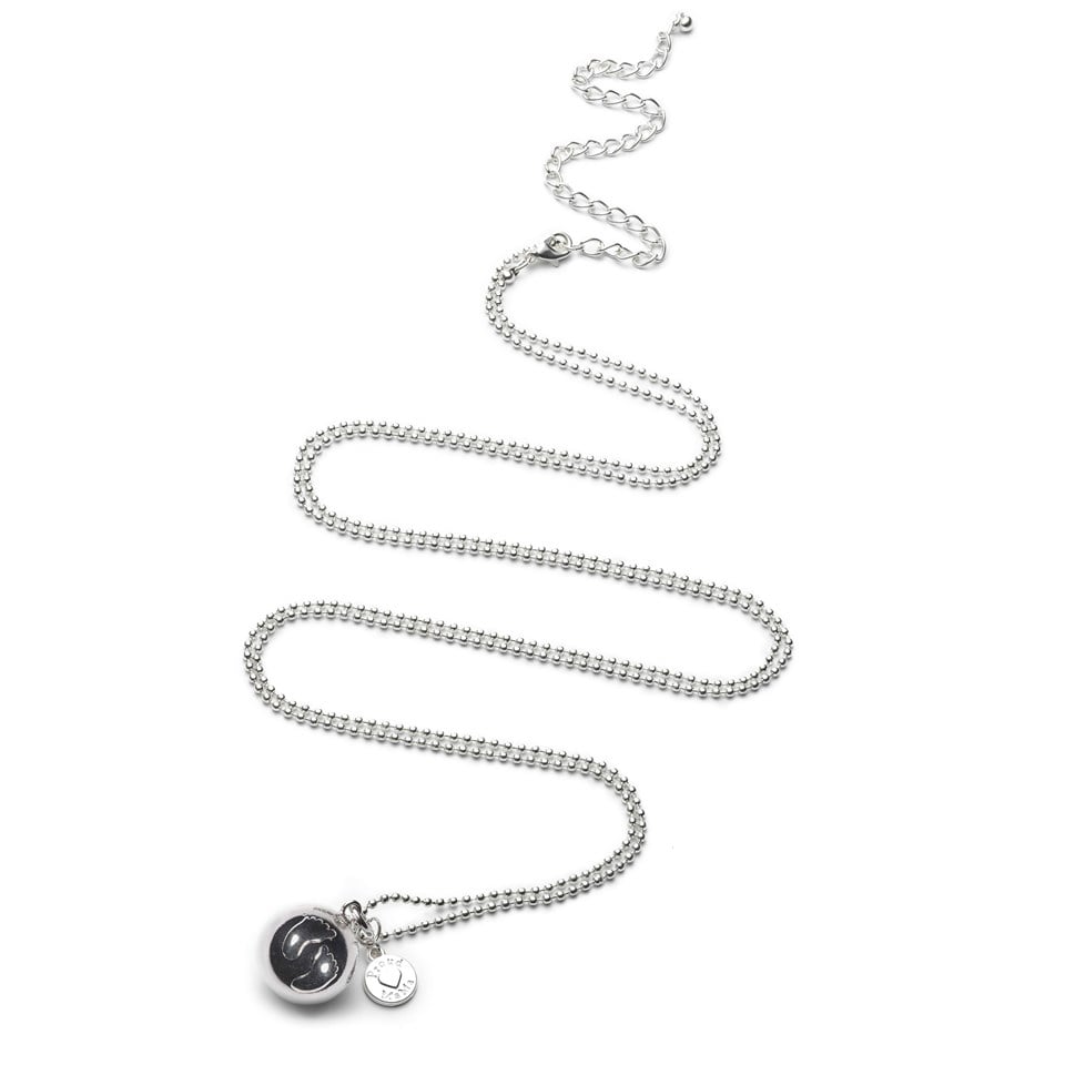 Proud MaMa Babybell Baby Feet Ballchain Silver-Plate