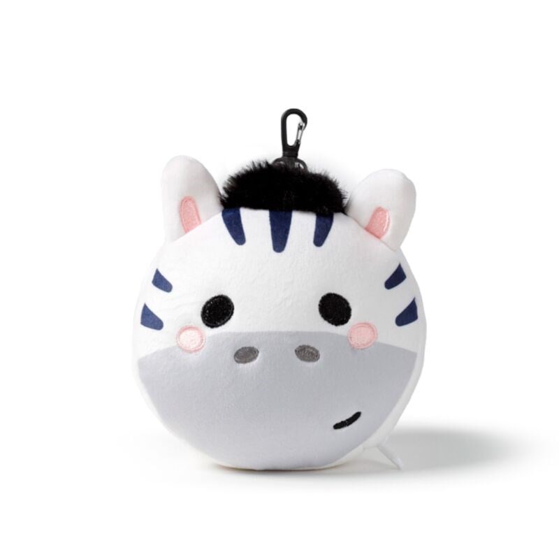 Relaxeazzz Adoramals Bali The Zebra Plush Travel Pillow & Eye Mask
