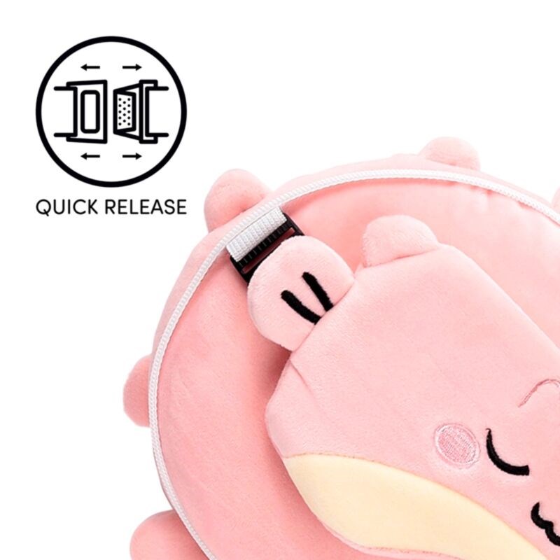 Relaxeazzz Adoramals Fuff The Puffer Fish Plush Travel Pillow & Eye Mask