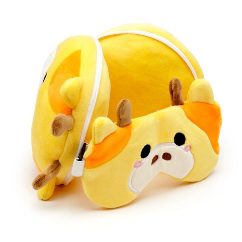 Relaxeazzz Adoramals Giraffe Plush Travel Pillow & Eye Mask