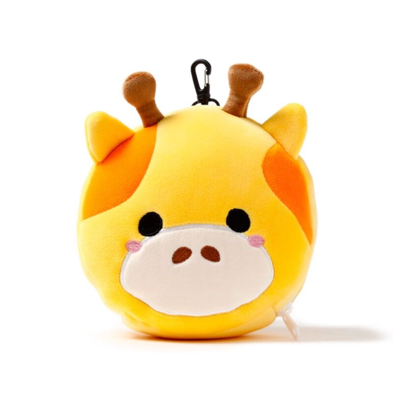 Relaxeazzz Adoramals Giraffe Plush Travel Pillow & Eye Mask