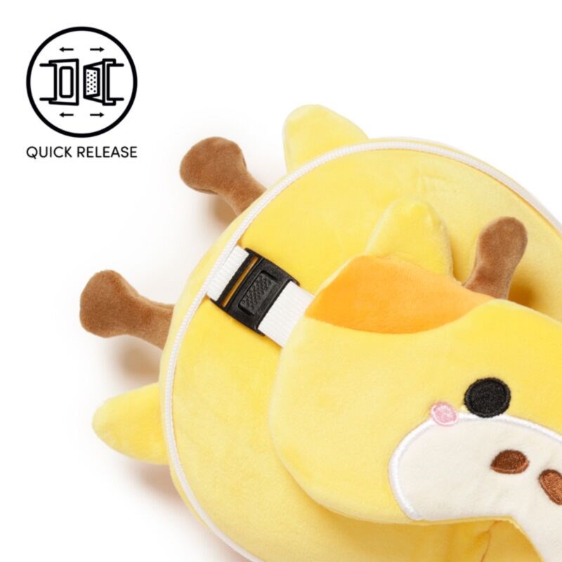 Relaxeazzz Adoramals Giraffe Plush Travel Pillow & Eye Mask